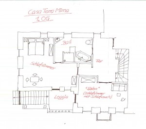 Casa Terra Mirna - 1. Obergeschoß